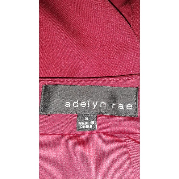 Adelyn Rae Sz S Burgundy Red Cutout Cage Dress - Picture 7 of 8